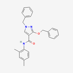 molecular formula C26H25N3O2 B2474757 1-苄基-3-(苯氧基)-N-(2,4-二甲基苯基)-1H-吡唑-4-甲酰胺 CAS No. 1013757-44-2