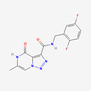 N-(2,5-difluorobenzyl)-6-methyl-4-oxo-4,5-dihydro[1,2,3]triazolo[1,5-a]pyrazine-3-carboxamide