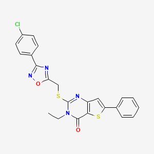 Ethyl 1-({5-[(4-chlorobenzoyl)amino]-2-piperazin-1-ylpyridin-3-yl}carbonyl)piperidine-4-carboxylate