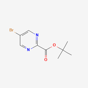 molecular formula C9H11BrN2O2 B2474820 Tert-butyl 5-bromopyrimidine-2-carboxylate CAS No. 955885-59-3