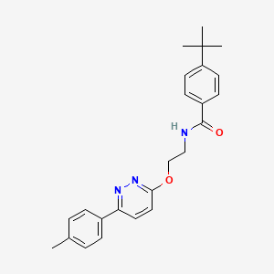 4-(tert-butyl)-N-(2-((6-(p-tolyl)pyridazin-3-yl)oxy)ethyl)benzamide