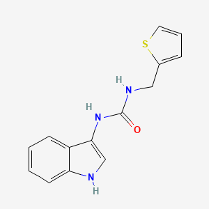 molecular formula C14H13N3OS B2474828 1-(1H-吲哚-3-基)-3-(噻吩-2-基甲基)脲 CAS No. 899989-70-9
