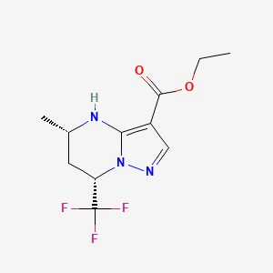 B2474831 Ethyl (5S,7S)-5-methyl-7-(trifluoromethyl)-4,5,6,7-tetrahydropyrazolo[1,5-a]pyrimidine-3-carboxylate CAS No. 2248279-84-5