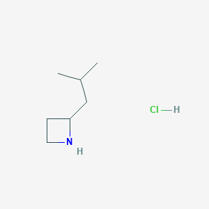 molecular formula C7H16ClN B2474836 2-Isobutylazetidine hydrochloride CAS No. 2172053-18-6