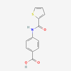 molecular formula C12H9NO3S B2474839 4-[(2-Thienylcarbonyl)amino]benzoic acid CAS No. 25700-63-4