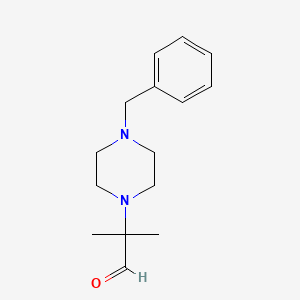 molecular formula C15H22N2O B2474847 2-(4-Benzylpiperazin-1-yl)-2-methylpropanal CAS No. 886360-87-8