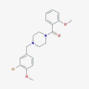 molecular formula C20H23BrN2O3 B247485 1-(3-Bromo-4-methoxybenzyl)-4-(2-methoxybenzoyl)piperazine 
