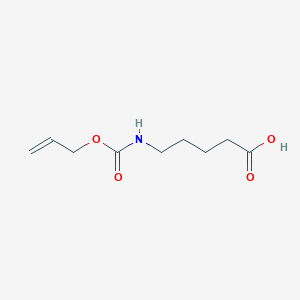 molecular formula C9H15NO4 B2474857 5-(((Allyloxy)carbonyl)amino)pentanoic acid CAS No. 87154-18-5