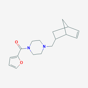 molecular formula C17H22N2O2 B247486 1-(Bicyclo[2.2.1]hept-5-en-2-ylmethyl)-4-(2-furoyl)piperazine 