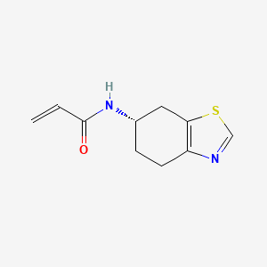 molecular formula C10H12N2OS B2474871 N-[(6S)-4,5,6,7-Tetrahydro-1,3-benzothiazol-6-yl]prop-2-enamide CAS No. 2194089-44-4