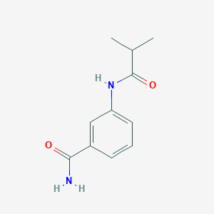 molecular formula C11H14N2O2 B2474886 3-异丁酰氨基苯甲酰胺 CAS No. 599189-38-5