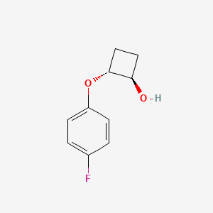 molecular formula C10H11FO2 B2474902 trans-2-(4-Fluorophenoxy)cyclobutan-1-ol CAS No. 2271606-67-6