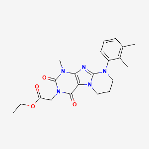 ethyl 2-(9-(2,3-dimethylphenyl)-1-methyl-2,4-dioxo-1,2,6,7,8,9-hexahydropyrimido[2,1-f]purin-3(4H)-yl)acetate