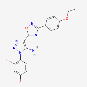 1-(2,4-difluorophenyl)-4-(3-(4-ethoxyphenyl)-1,2,4-oxadiazol-5-yl)-1H-1,2,3-triazol-5-amine