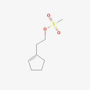 molecular formula C8H14O3S B2474926 2-(Cyclopenten-1-yl)ethyl methanesulfonate CAS No. 73779-38-1