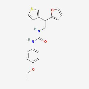 molecular formula C19H20N2O3S B2474932 1-(4-乙氧苯基)-3-[2-(呋喃-2-基)-2-(噻吩-3-基)乙基]脲 CAS No. 2097933-99-6