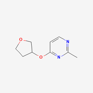 2-Methyl-4-(oxolan-3-yloxy)pyrimidine