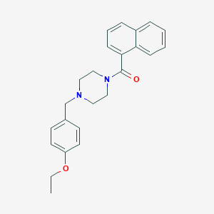 molecular formula C24H26N2O2 B247495 1-(4-Ethoxybenzyl)-4-(1-naphthoyl)piperazine 