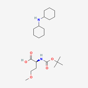 molecular formula C22H42N2O5 B2474950 Boc-HSer(Me)-OH DCHA CAS No. 349545-91-1