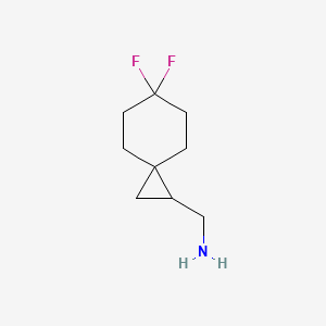 molecular formula C9H15F2N B2474972 (6,6-二氟螺[2.5]辛-1-基)甲胺 CAS No. 2025402-94-0