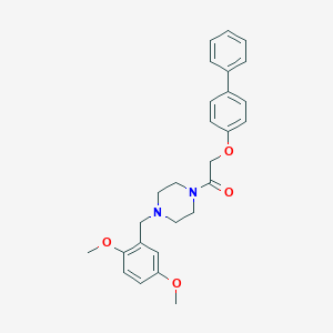 1-[([1,1'-Biphenyl]-4-yloxy)acetyl]-4-(2,5-dimethoxybenzyl)piperazine