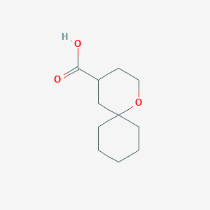 molecular formula C11H18O3 B2474983 1-Oxaspiro[5.5]undecane-4-carboxylic acid CAS No. 1368153-21-2