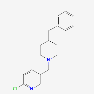 molecular formula C18H21ClN2 B2474986 5-[(4-苄基哌啶-1-基)甲基]-2-氯吡啶 CAS No. 861207-53-6