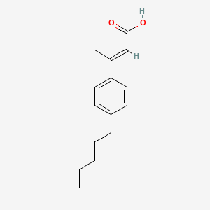 molecular formula C15H20O2 B2474991 (E)-3-(4-pentylphenyl)but-2-enoic acid CAS No. 72770-11-7