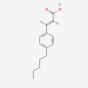 (E)-3-(4-pentylphenyl)but-2-enoic acid