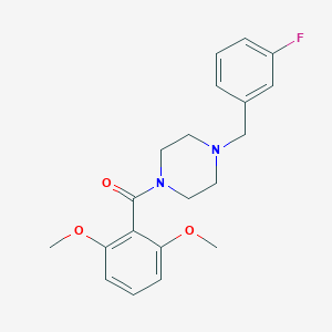 1-(2,6-Dimethoxybenzoyl)-4-(3-fluorobenzyl)piperazine