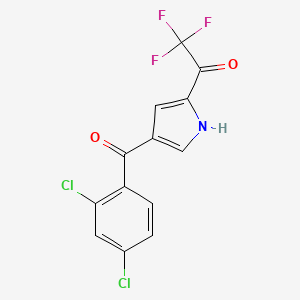 1-[4-(2,4-dichlorobenzoyl)-1H-pyrrol-2-yl]-2,2,2-trifluoro-1-ethanone