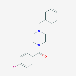 molecular formula C18H23FN2O B247501 1-(3-Cyclohexen-1-ylmethyl)-4-(4-fluorobenzoyl)piperazine 