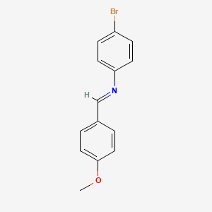 4-Bromo-N-[(E)-(4-methoxyphenyl)methylidene]aniline