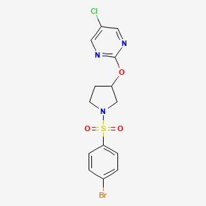 2-((1-((4-Bromophenyl)sulfonyl)pyrrolidin-3-yl)oxy)-5-chloropyrimidine