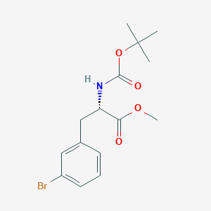 molecular formula C15H20BrNO4 B2475045 3-溴-n-叔丁氧羰基-l-苯丙氨酸甲酯 CAS No. 546115-43-9