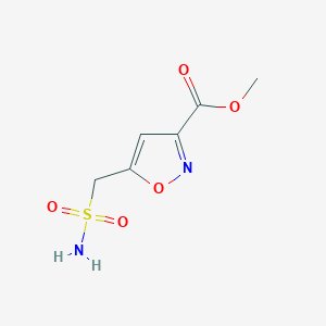 molecular formula C6H8N2O5S B2475048 Methyl 5-(sulfamoylmethyl)-1,2-oxazole-3-carboxylate CAS No. 2287302-55-8