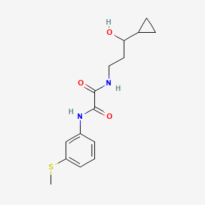 molecular formula C15H20N2O3S B2475059 N1-(3-环丙基-3-羟基丙基)-N2-(3-(甲硫基)苯基)草酰胺 CAS No. 1396679-88-1