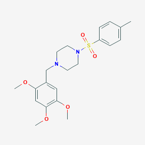 1-[(4-Methylphenyl)sulfonyl]-4-(2,4,5-trimethoxybenzyl)piperazine