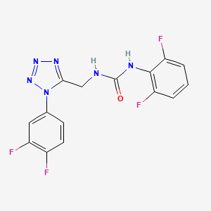 1-(2,6-difluorophenyl)-3-((1-(3,4-difluorophenyl)-1H-tetrazol-5-yl)methyl)urea