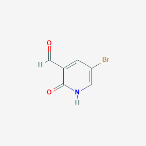 molecular formula C6H4BrNO2 B2475078 5-Bromo-2-oxo-1,2-dihydropyridine-3-carbaldehyde CAS No. 1227603-42-0