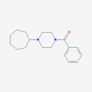 molecular formula C18H26N2O B247508 1-Benzoyl-4-cycloheptylpiperazine 