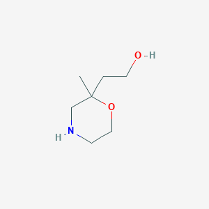 molecular formula C7H15NO2 B2475084 2-(2-Methylmorpholin-2-yl)ethanol CAS No. 1639482-88-4