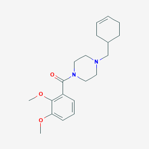 molecular formula C20H28N2O3 B247509 1-(3-Cyclohexen-1-ylmethyl)-4-(2,3-dimethoxybenzoyl)piperazine 