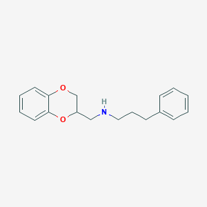 N-(2,3-dihydro-1,4-benzodioxin-2-ylmethyl)-3-phenyl-1-propanamine