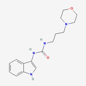 molecular formula C16H22N4O2 B2475118 1-(1H-indol-3-yl)-3-(3-morpholinopropyl)urea CAS No. 900006-47-5