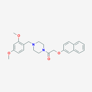 1-(2,4-Dimethoxybenzyl)-4-[(2-naphthyloxy)acetyl]piperazine