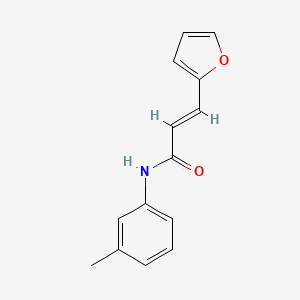 molecular formula C14H13NO2 B2475134 (E)-3-(furan-2-yl)-N-(3-methylphenyl)prop-2-enamide CAS No. 15341-96-5