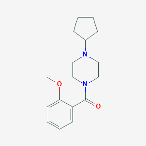 molecular formula C17H24N2O2 B247514 1-Cyclopentyl-4-(2-methoxybenzoyl)piperazine 