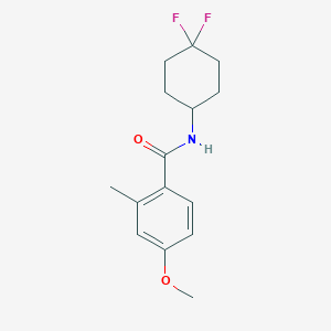 molecular formula C15H19F2NO2 B2475148 N-(4,4-二氟环己基)-4-甲氧基-2-甲基苯甲酰胺 CAS No. 2034533-14-5