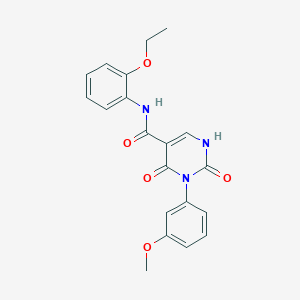 molecular formula C20H19N3O5 B2475165 N-(2-ethoxyphenyl)-3-(3-methoxyphenyl)-2,4-dioxo-1,2,3,4-tetrahydropyrimidine-5-carboxamide CAS No. 863612-62-8